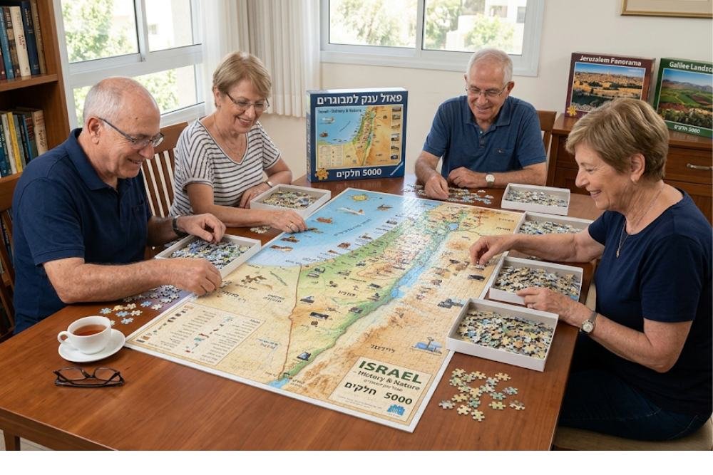 4 מבוגרים מרכיבים פזל גדול